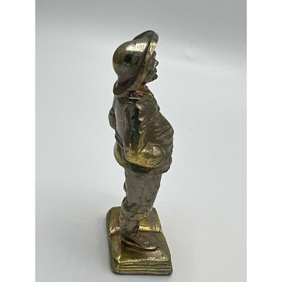 Don Quixote & Sancho Panza Figurines Pair Metal Standing On Open Book VINTAGE - Picture 7 of 11